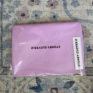 Stoney Clover Lane Grape Leather Flat Pouch